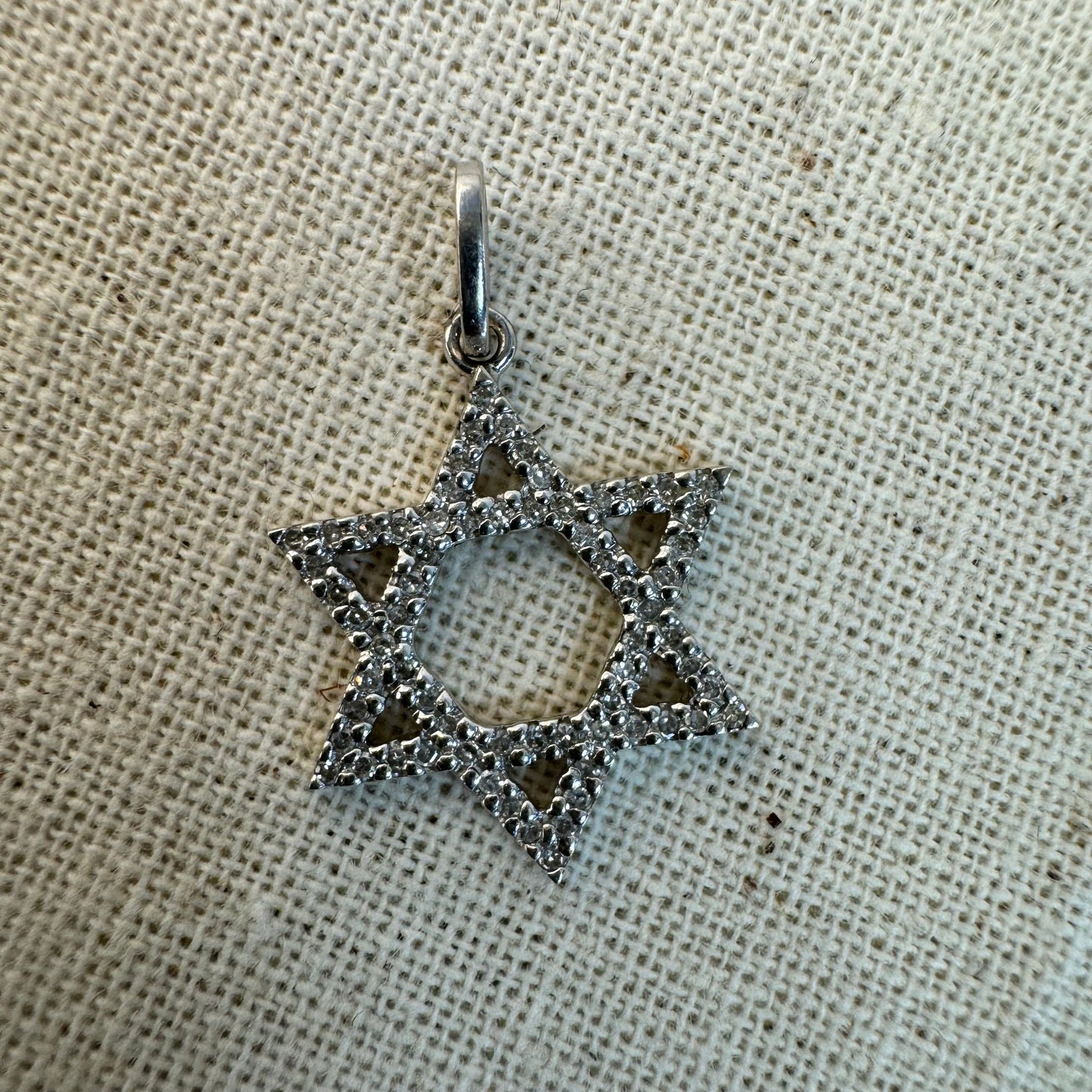 14K gold “Star of David” pendant set with Diamonds