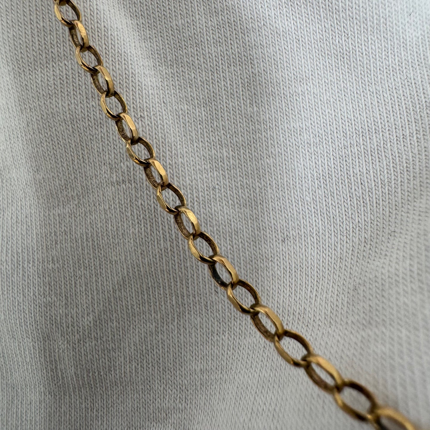 שרשרת זהב צהוב 10 קראט חוליות