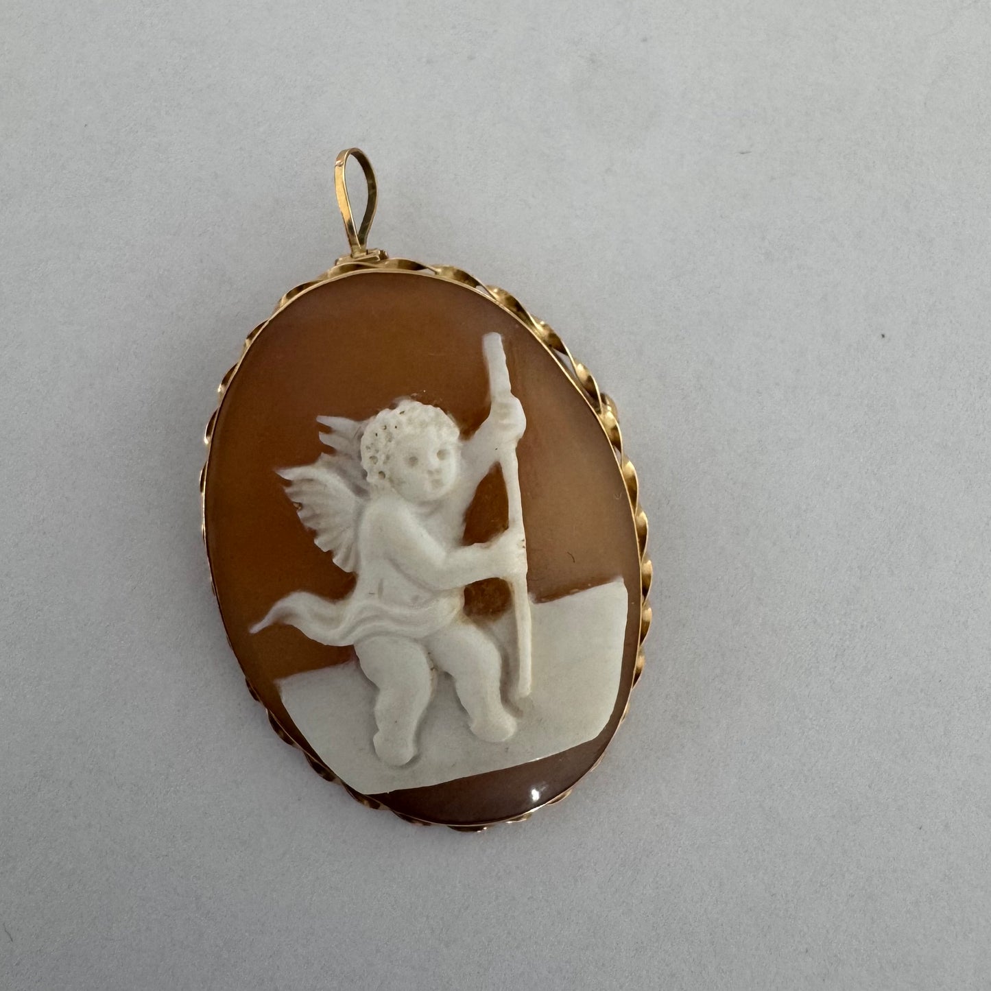 14K gold Cameo pendant & Brooch