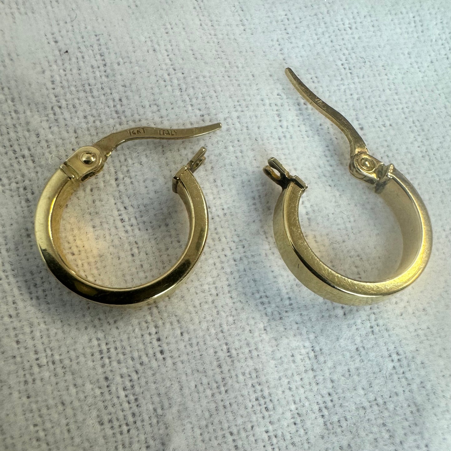 14K gold hoop earrings