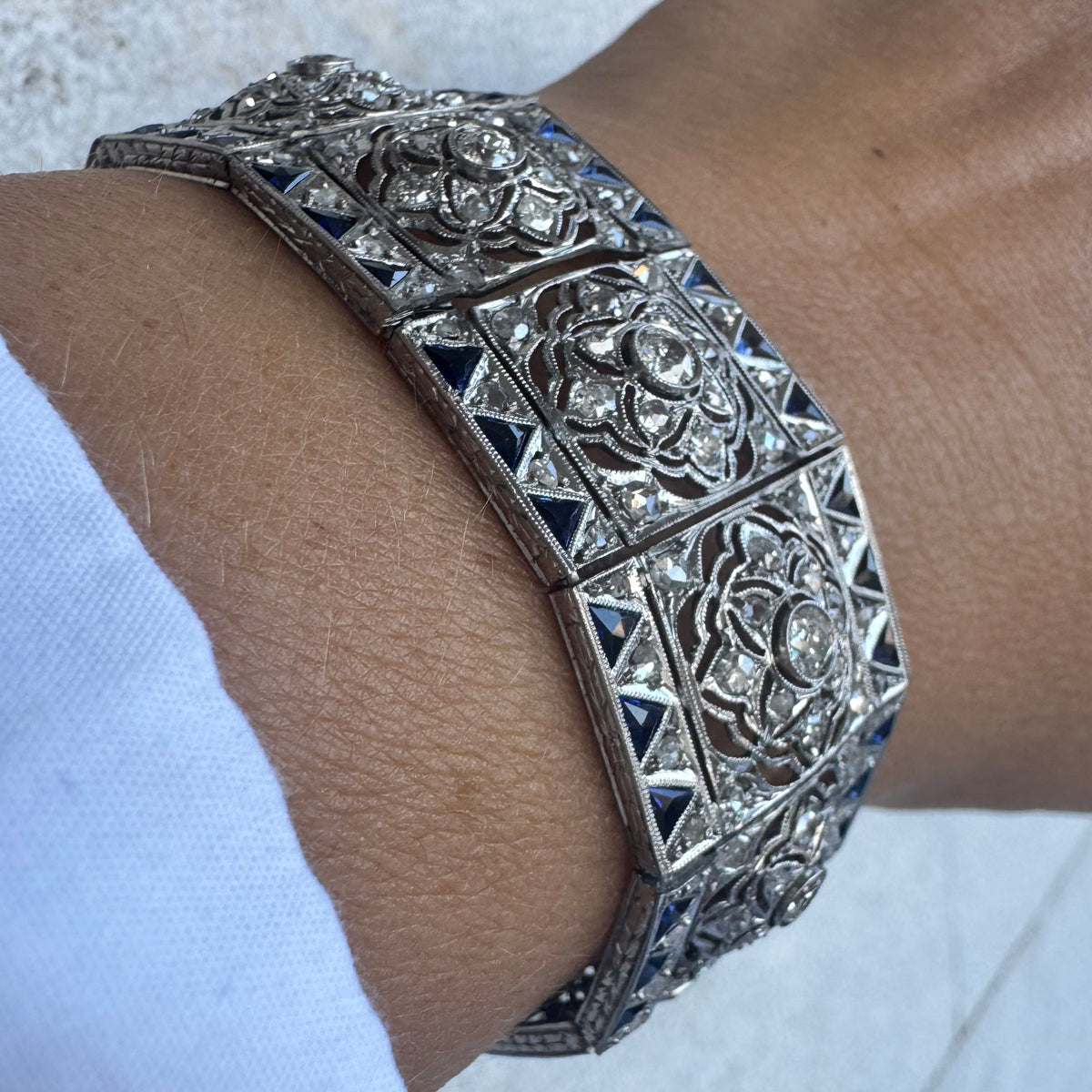 Diamond & Sapphire exceptional statement Bracelet