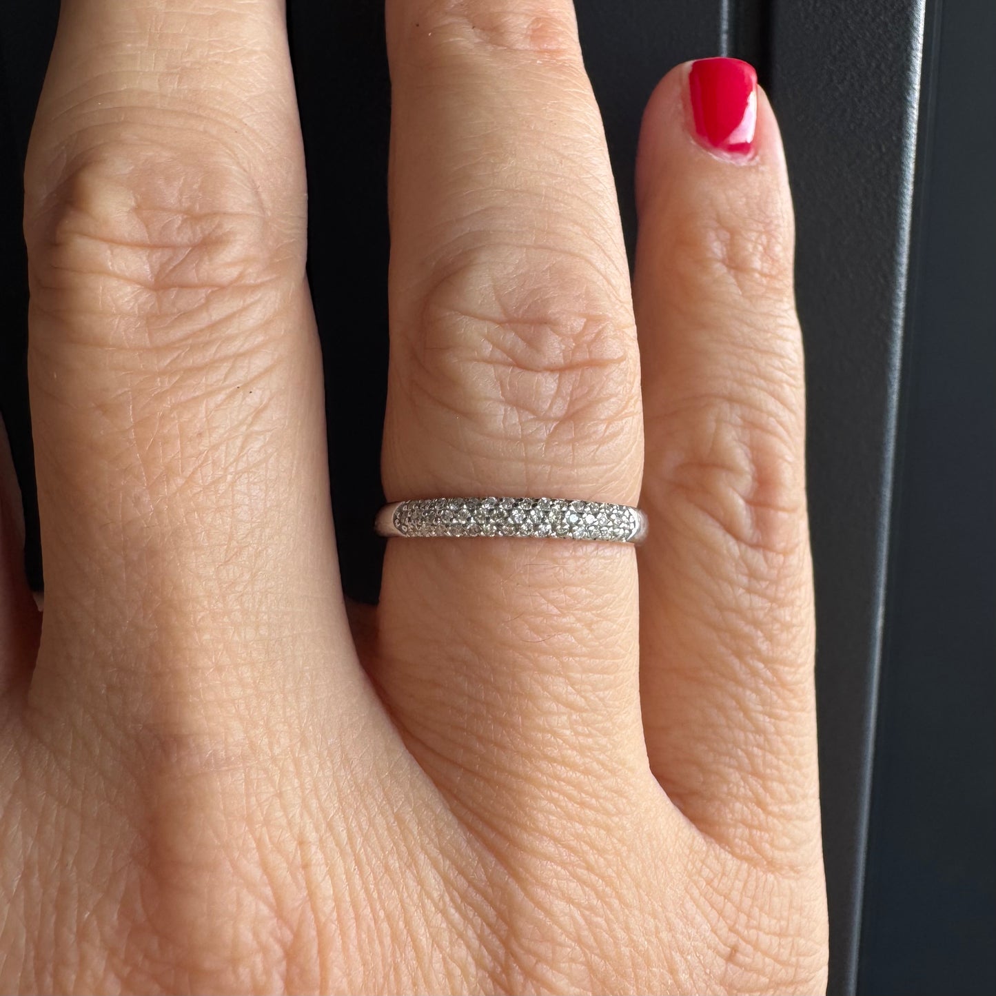 14K gold ring set with Diamonds