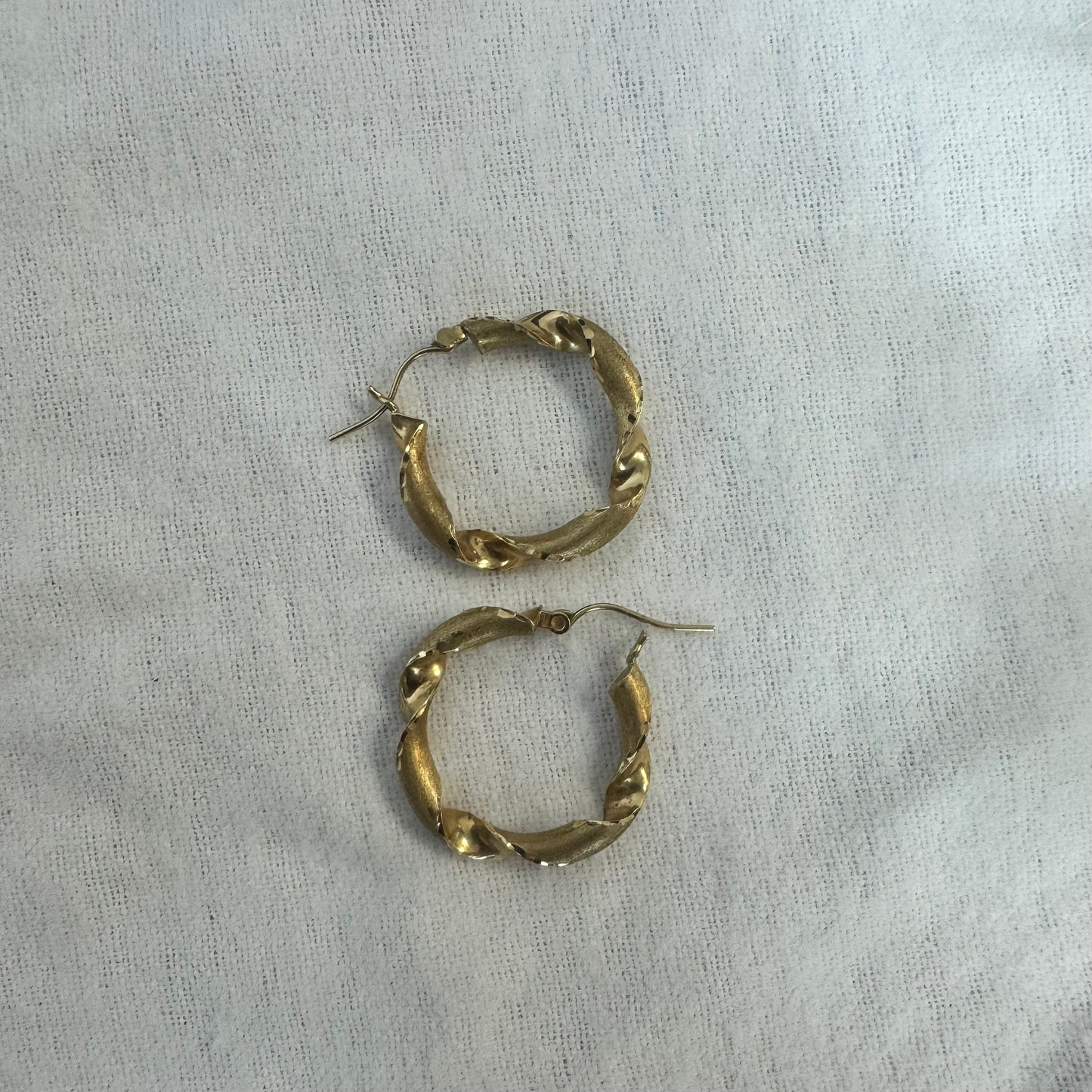 14K gold hoop earrings