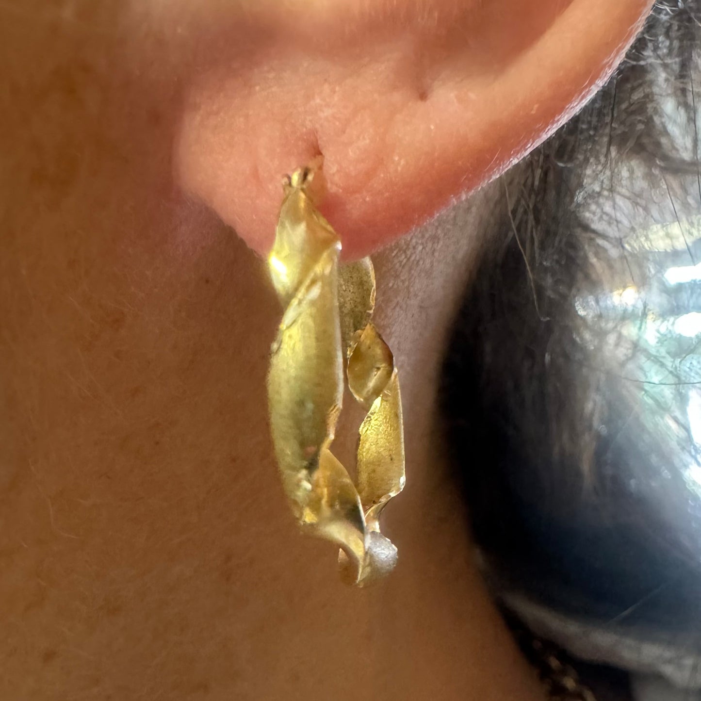 14K gold hoop earrings