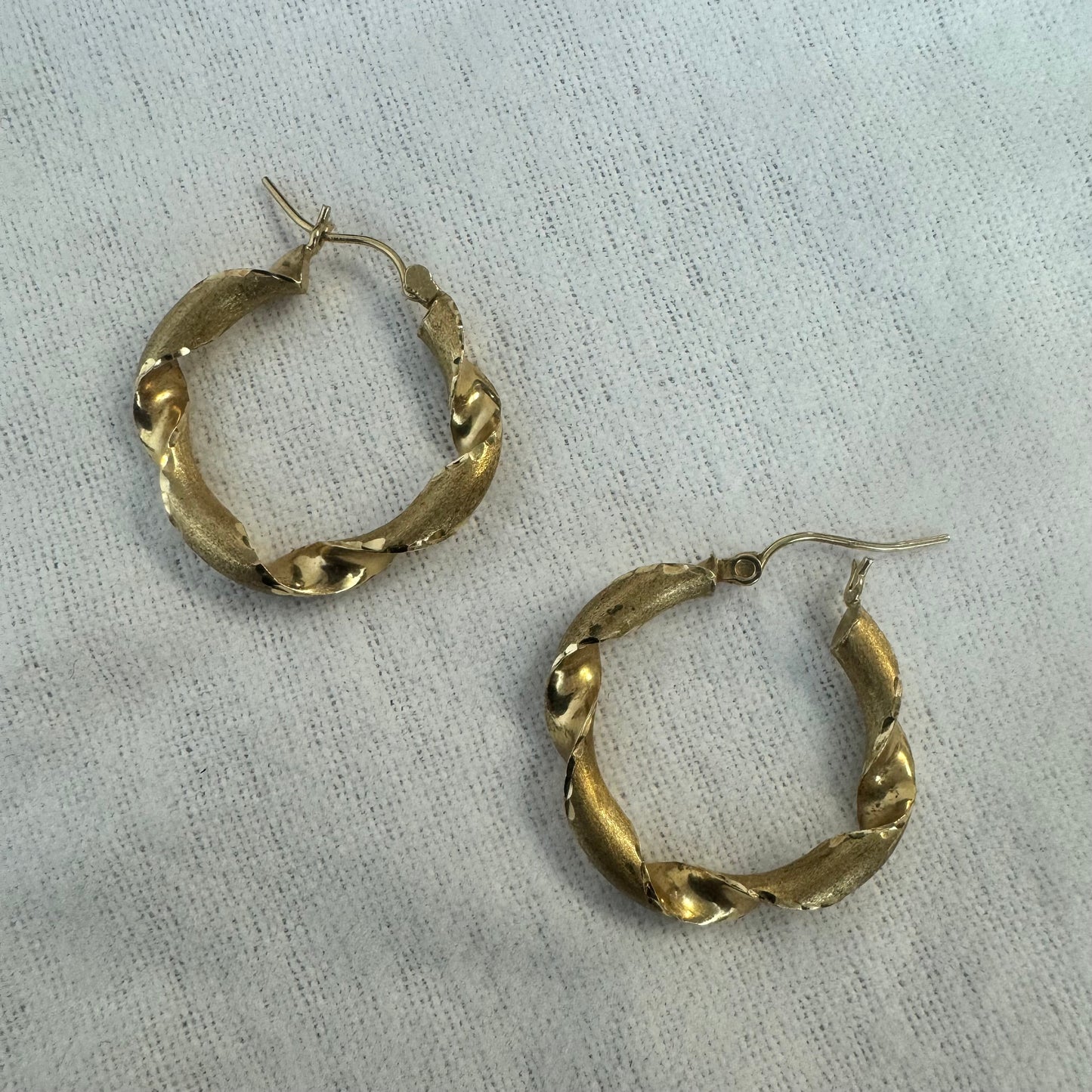 14K gold hoop earrings