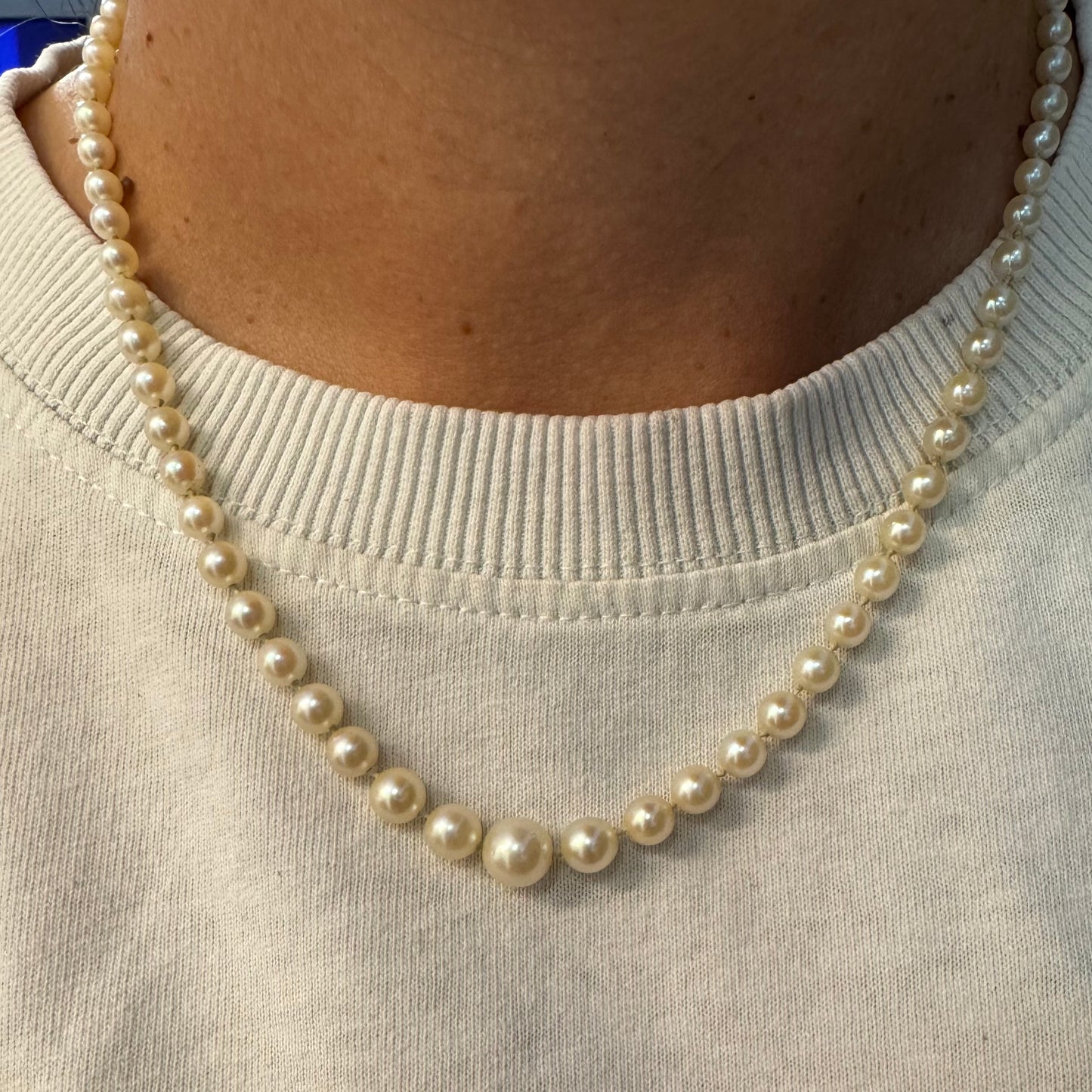 14K gold Pearl necklace