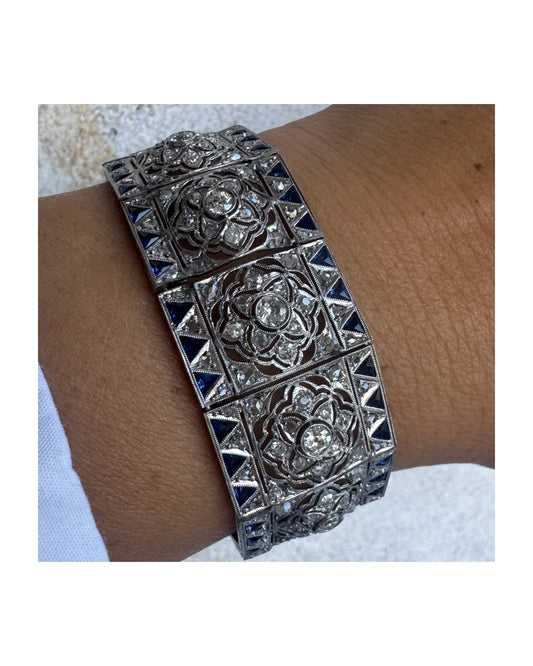 Diamond & Sapphire exceptional statement Bracelet