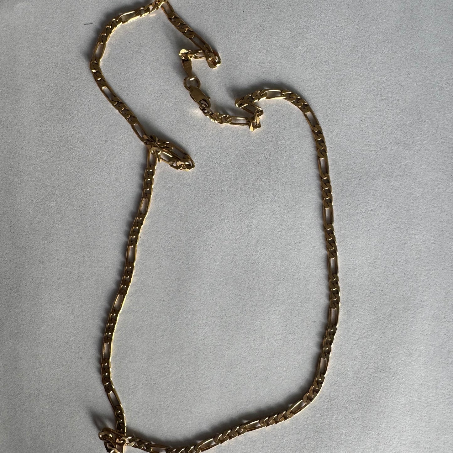 14K gold Figaro chain necklace