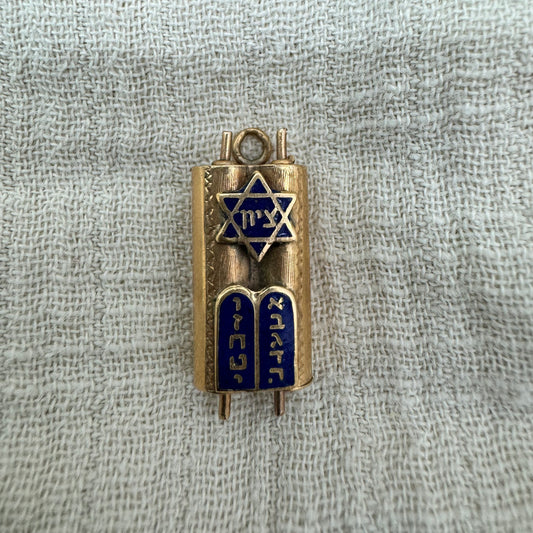 14K gold Pendant “Sefer Torah”