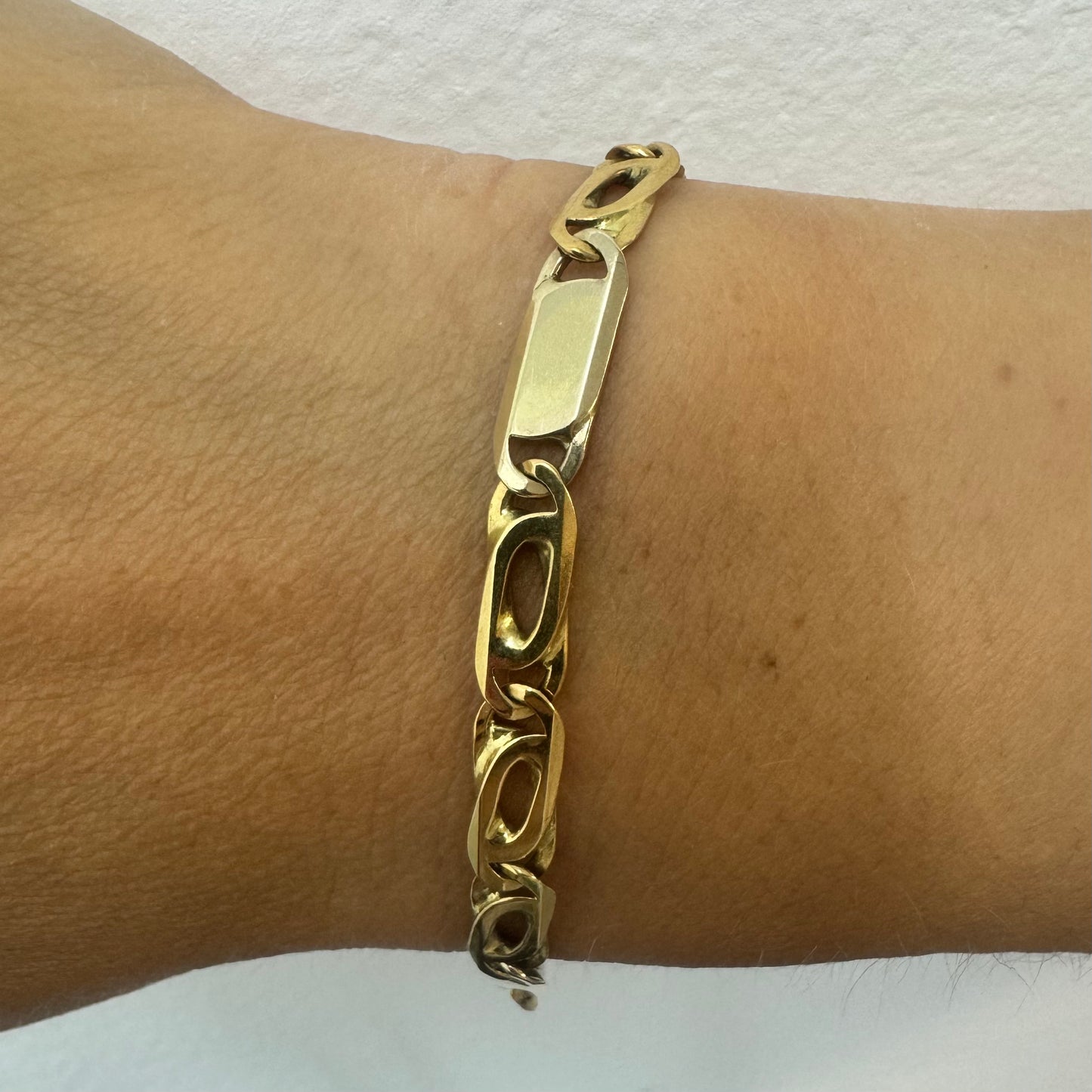 18K gold links bracelet