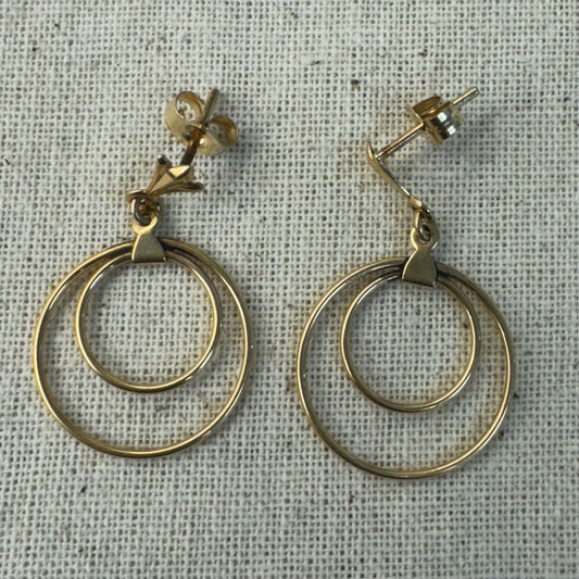 14K gold Delicate Drop Earrings