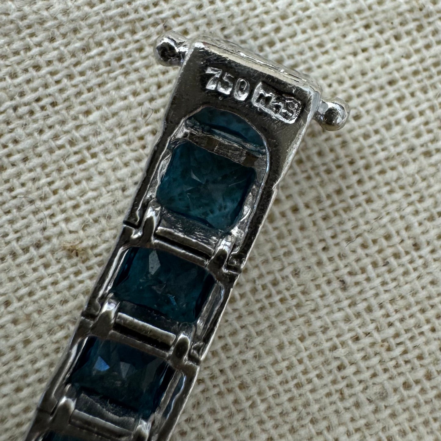 18K gold H.Stern bracelet set with Blue Topaz