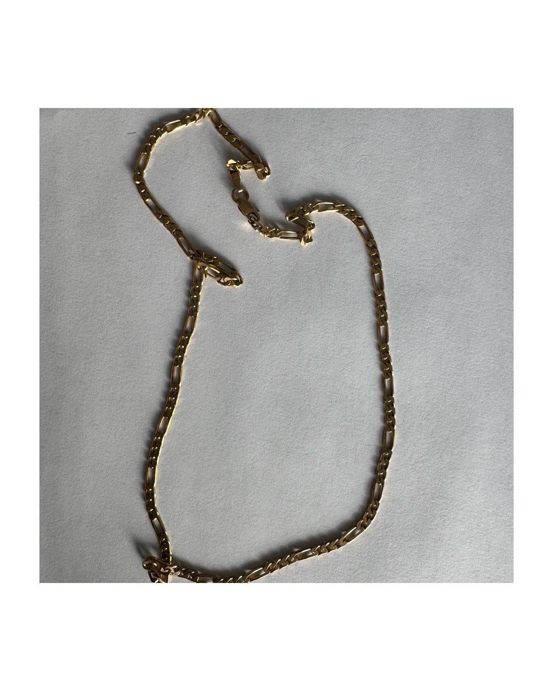 14K gold Figaro chain necklace